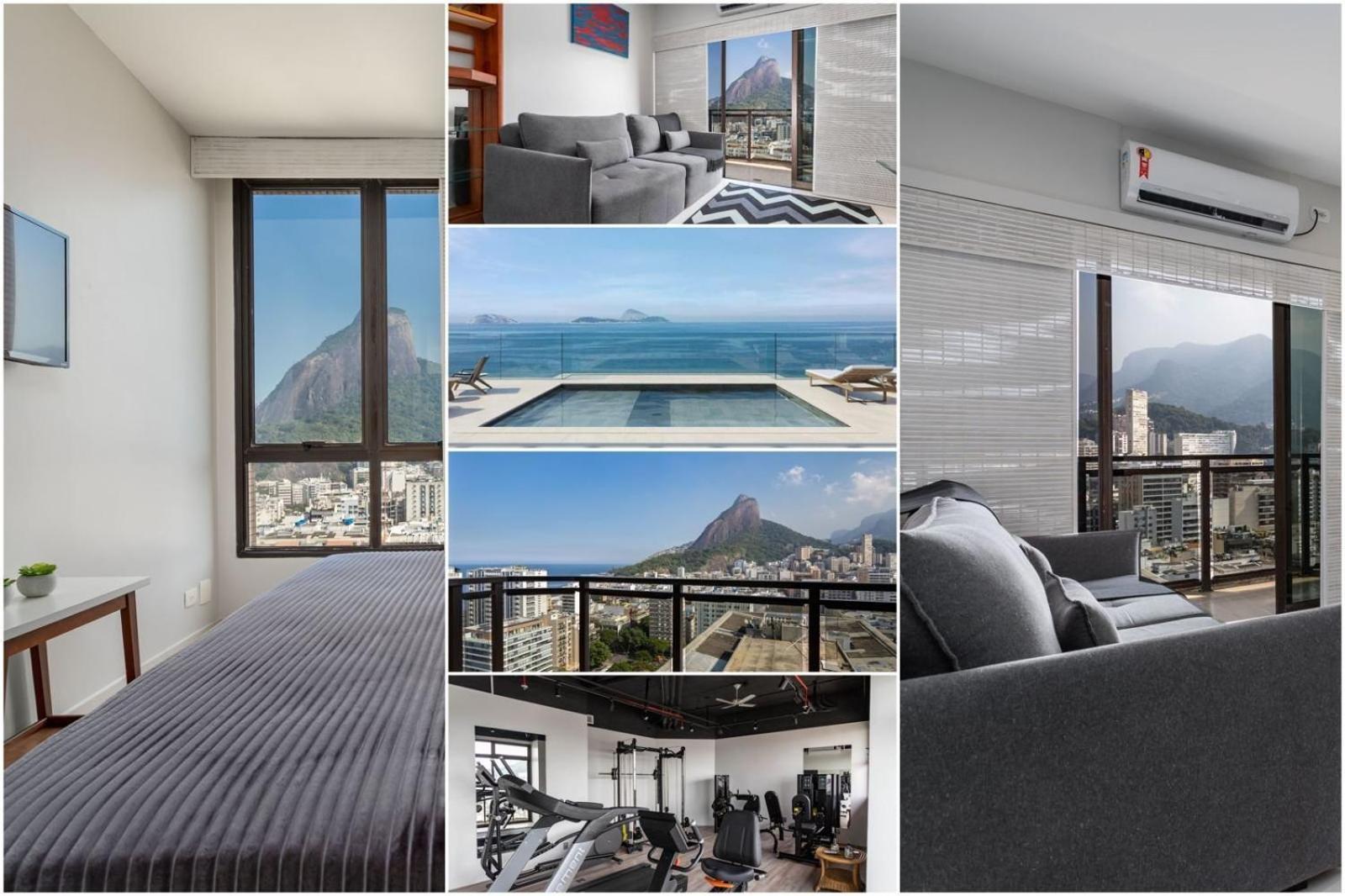 A 150 Metros Da Do Leblon Com Academia, Arrumacao Diaria, Vista Mar E Vista O Cristo Apartamento Río de Janeiro